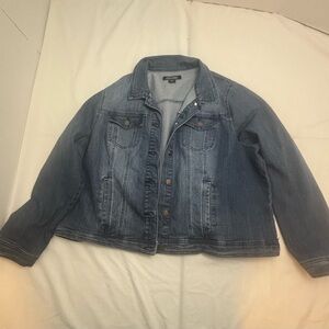 JoyJou Classic Blue Denim Jacket Sz 2X